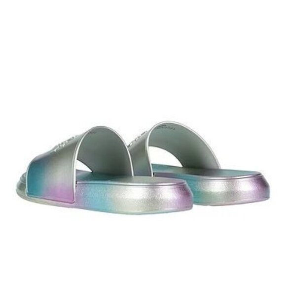 Alexander McQueen Metallic Iridescent Slide Sandals Size: 8 NIB - Picture 4 of 4